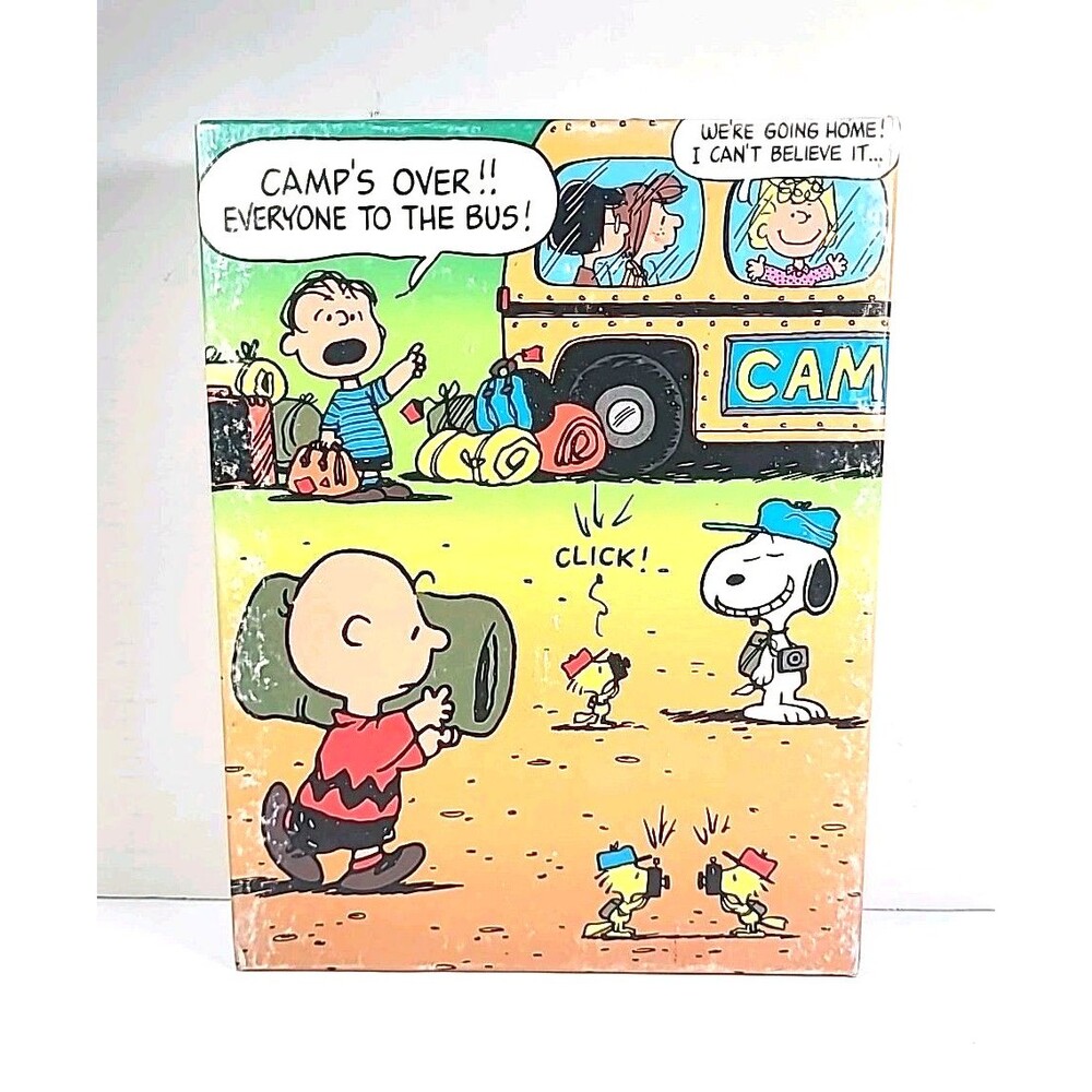Vintage 1975 Peanuts Golden Snoopy And Friends 63 Piece Jigsaw Puzzle Sealed/New